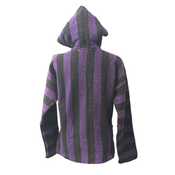 CONFECCIONES ARTILANA Baja Pullover Women's Size Small Purple Authentic Mexican - Picture 3 of 7